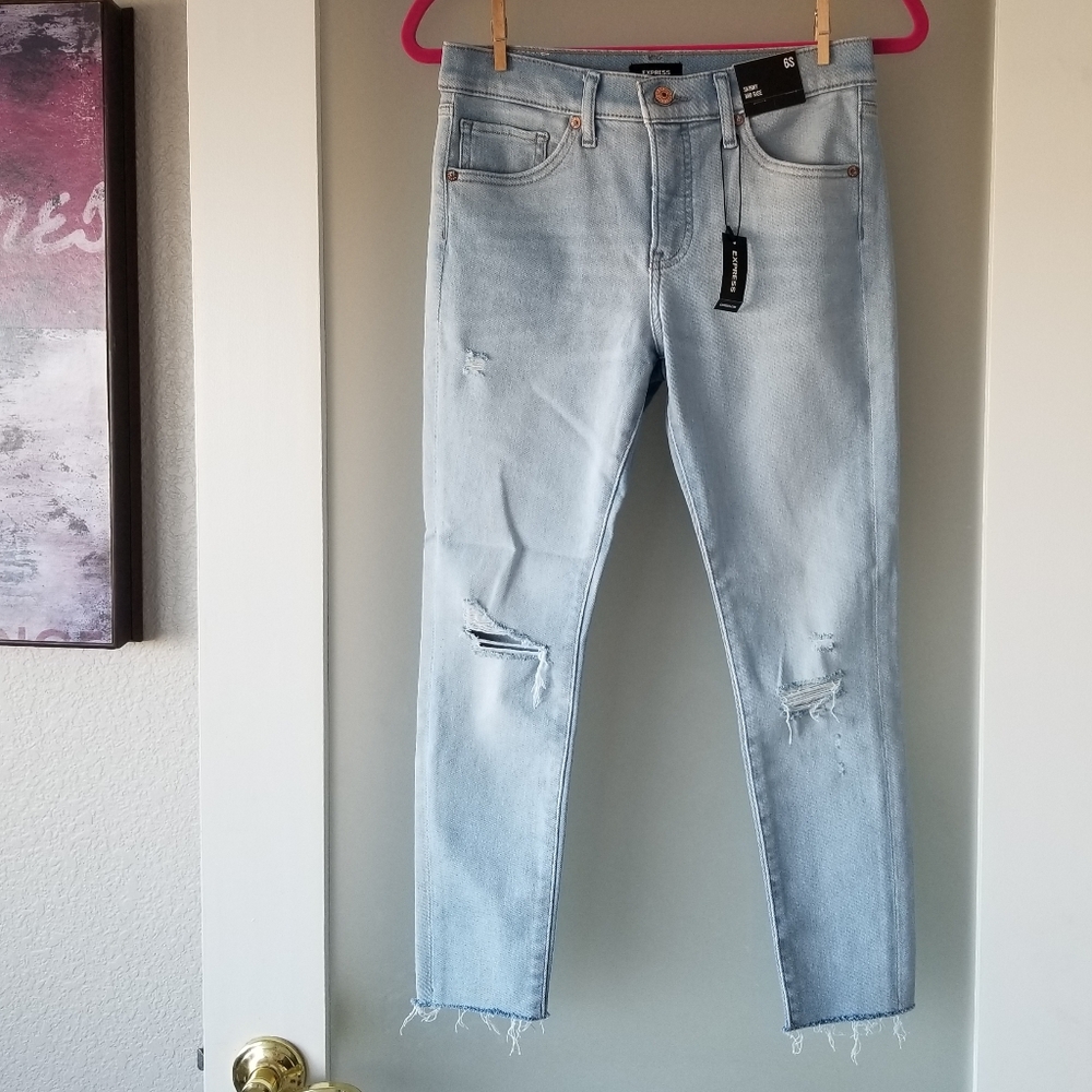 Express Distressed Women's Jeans